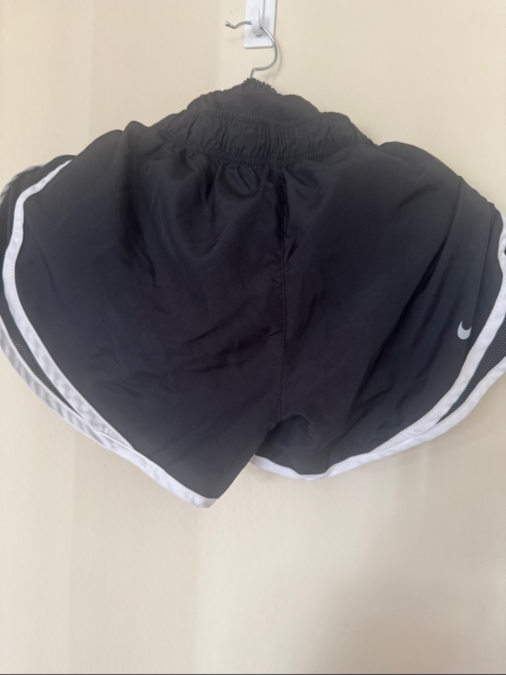 Nike Black Running Shorts with White Trim